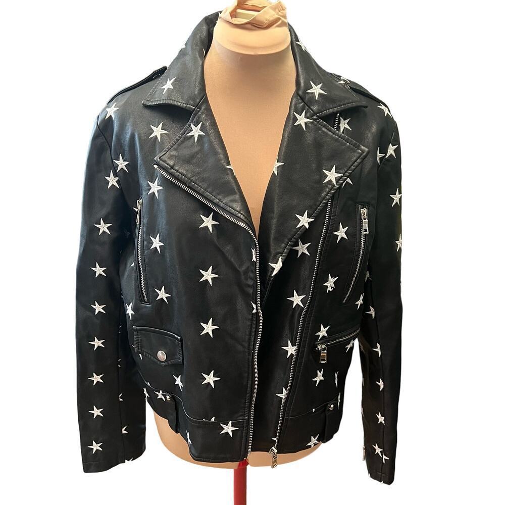 Noize Black Star-Patterned Jacket - Picture 9 of 9